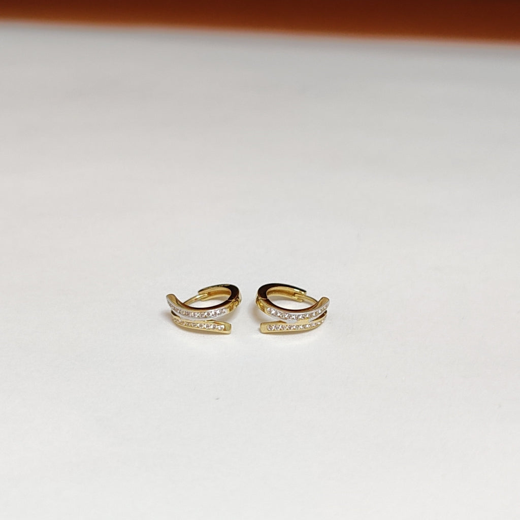 ARRACADAS PAR ORO 14 K 2.2 GRMS (SEMINUEVO)