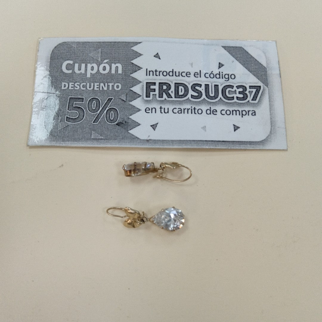 ARETES PAR ORO 10 K 4.1 GRMS (SEMINUEVO)