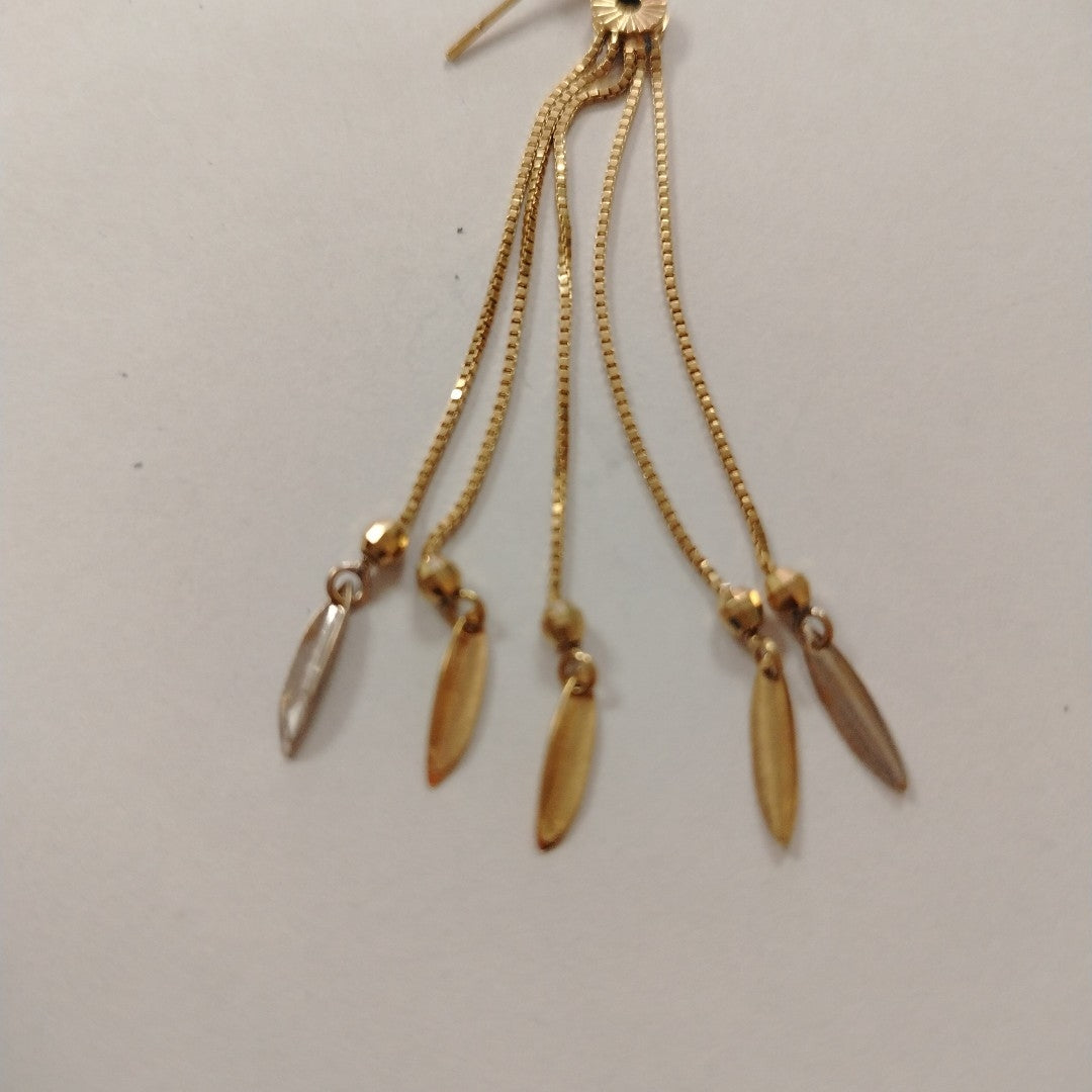 ARETES PAR ORO 14 K 5.6 GRMS (SEMINUEVO)