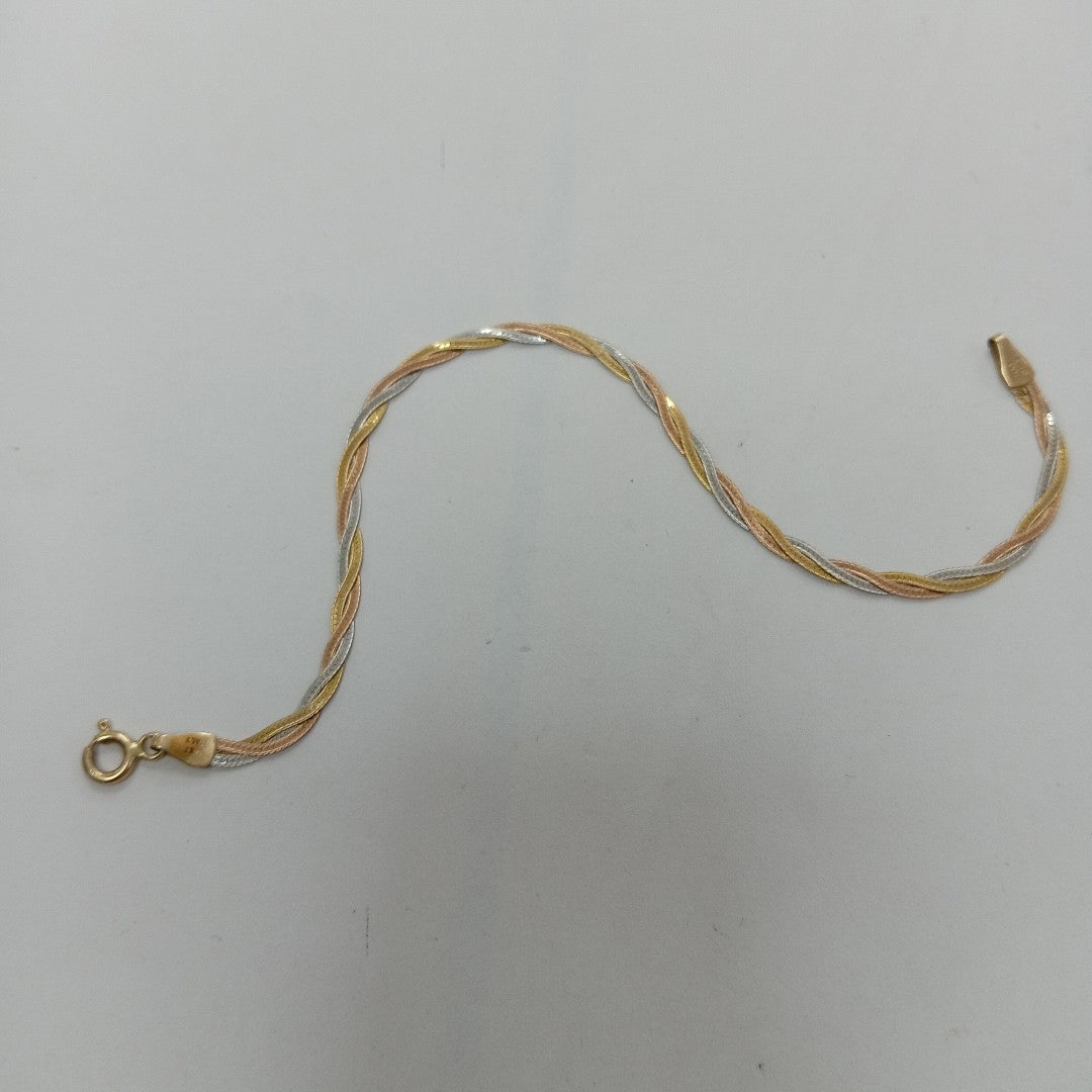 PULSERA ORO COMBINADO 14 K 2 GRMS (SEMINUEVO)