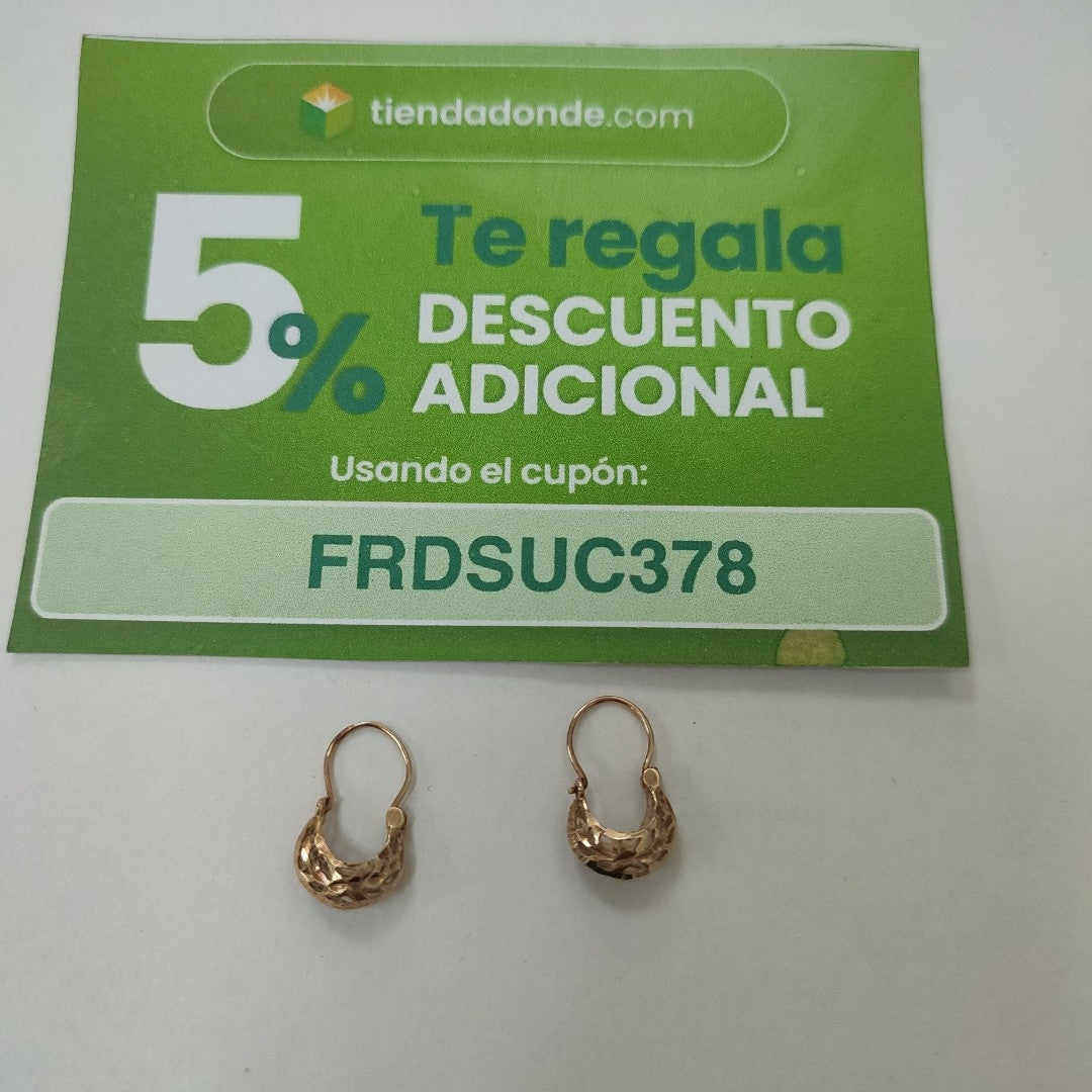 ARETES PAR ORO 10 K 1,20 GRMS (SEMINUEVO)