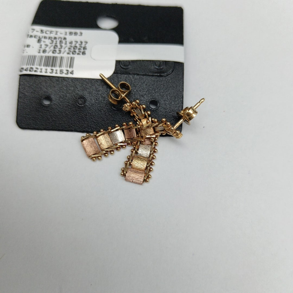 ARETES PAR ORO 14 K 2,50 GRMS (SEMINUEVO)