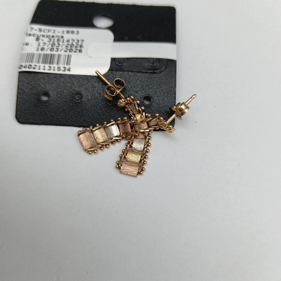 ARETES PAR ORO 14 K 2,50 GRMS (SEMINUEVO)