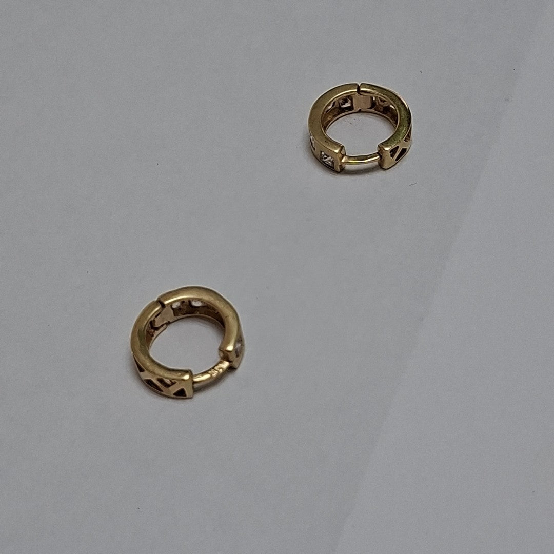 ARETES PAR ORO 14 K 3.7 GRMS (SEMINUEVO)