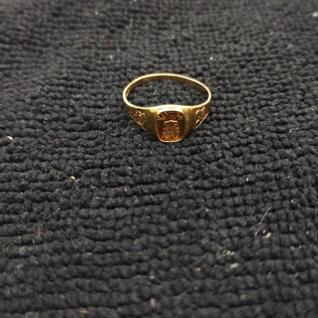 ANILLO DE GRADUACIÓN ORO 10 K 1.4 GRMS (SEMINUEVO)
