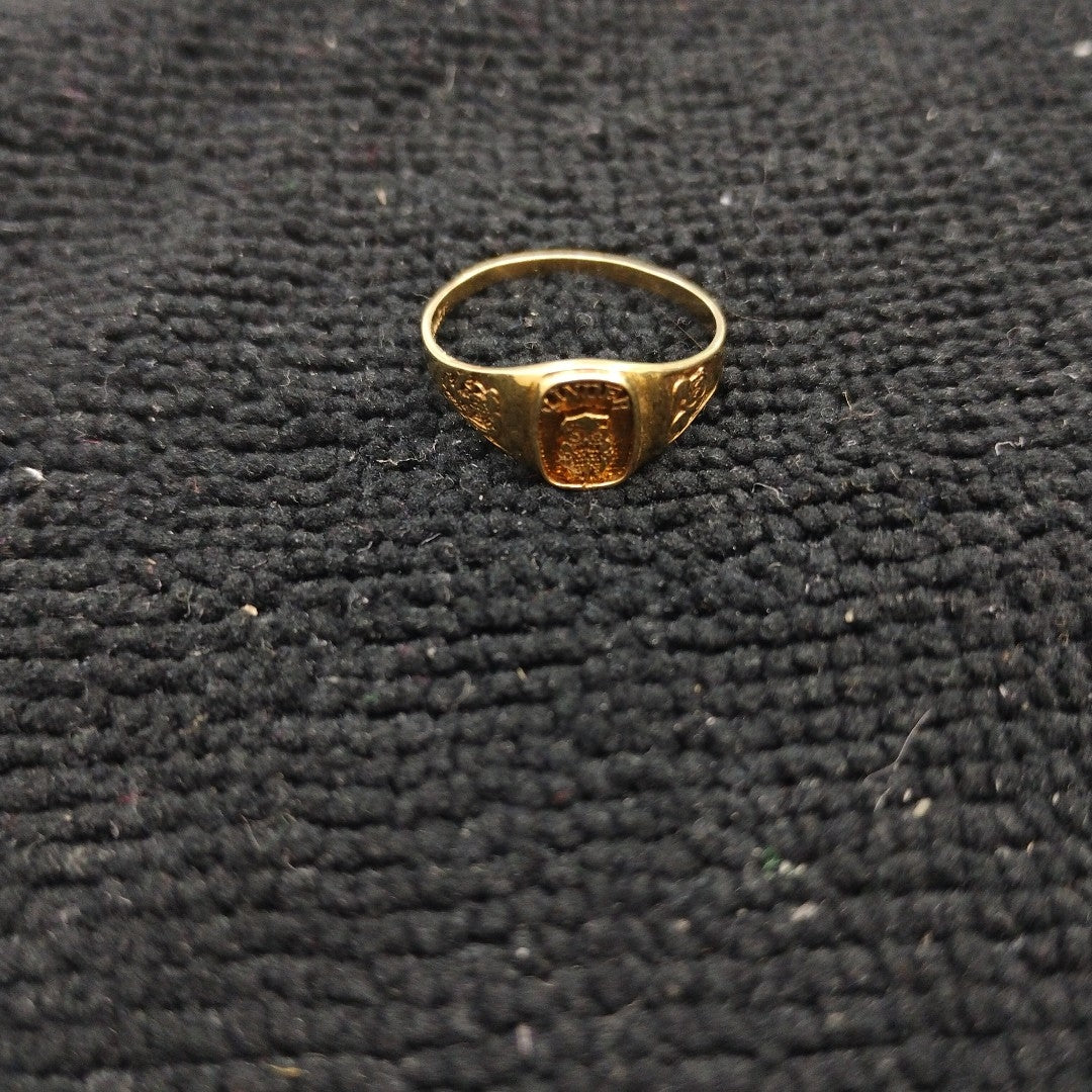 ANILLO DE GRADUACIÓN ORO 10 K 1.4 GRMS (SEMINUEVO)