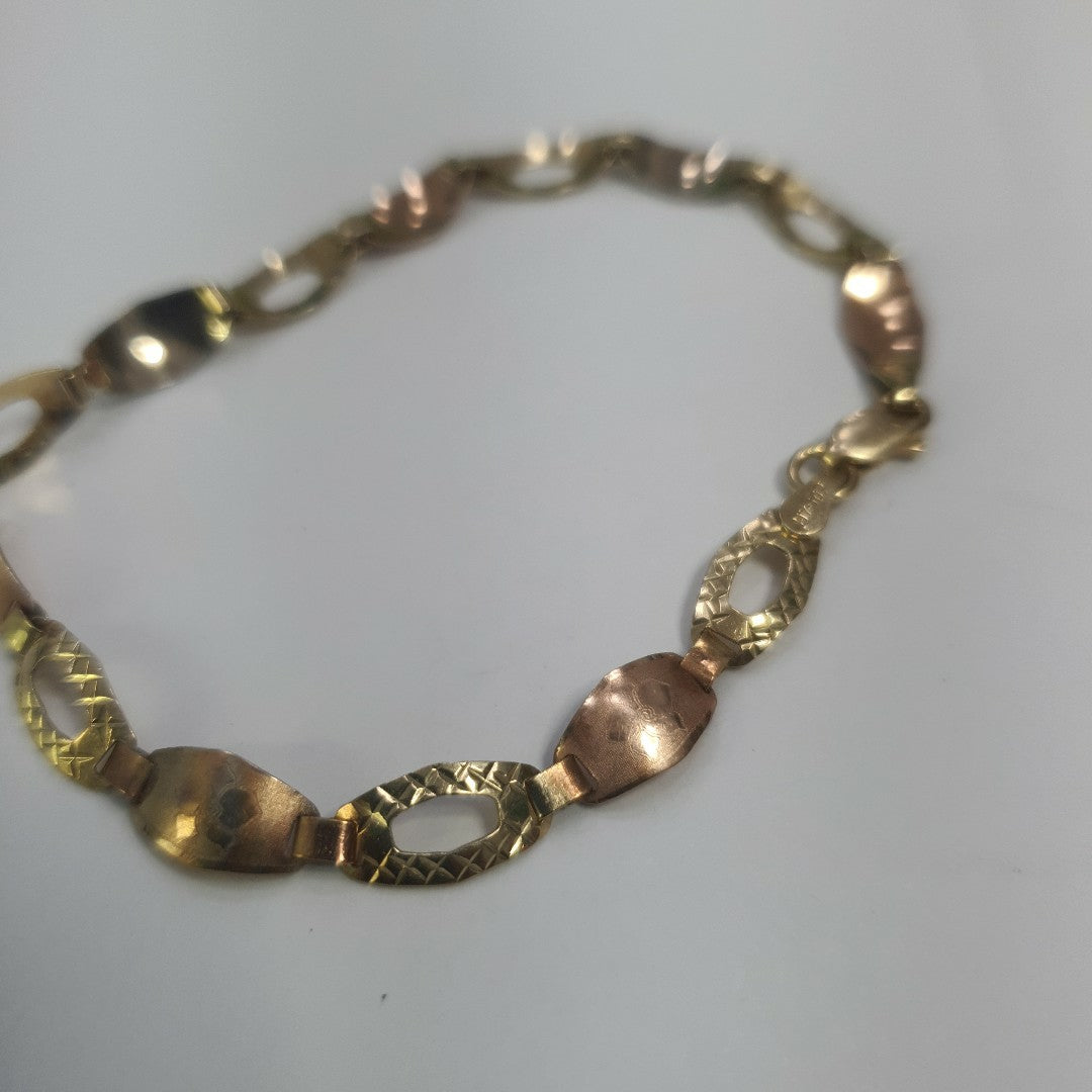 PULSERA ORO,ORO COMBINADO 10 K 3,50 GRMS (SEMINUEVO)