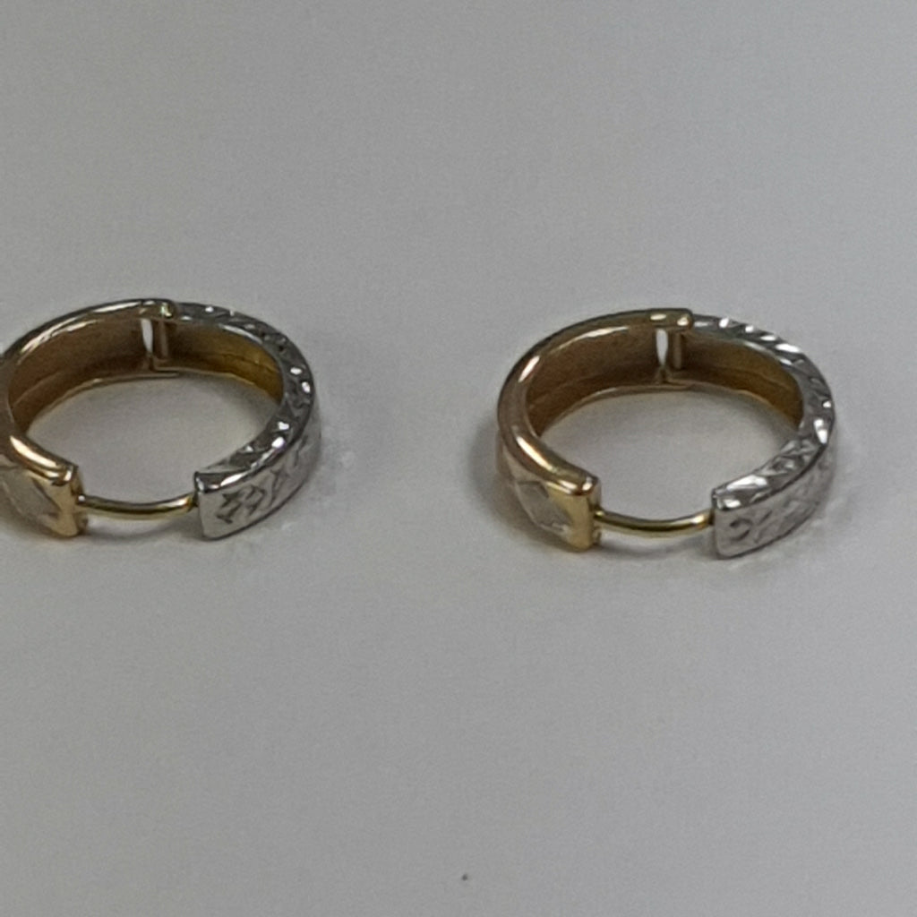 ARRACADAS PAR ORO,ORO COMBINADO 14 K 1,70 GRMS (SEMINUEVO)