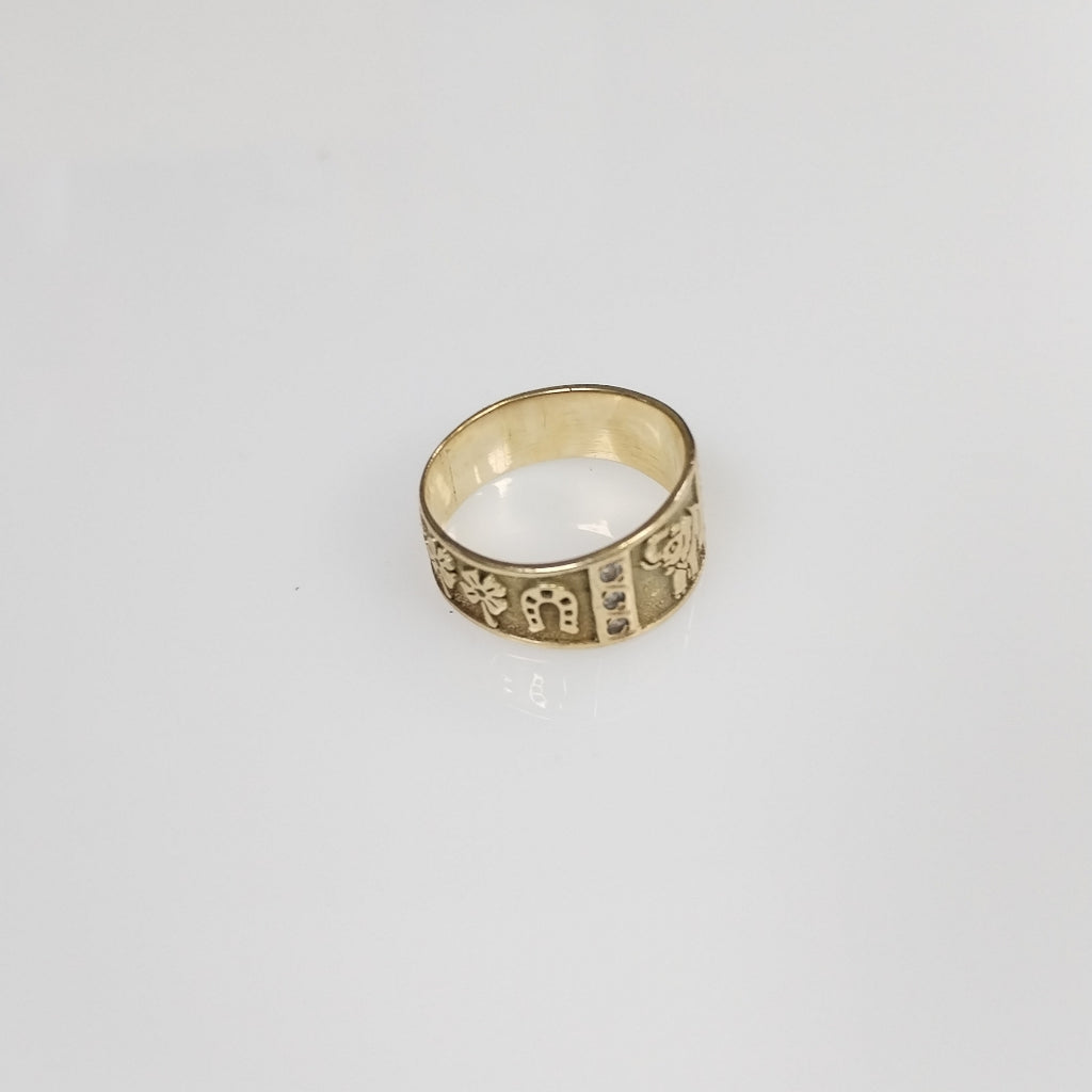 ARGOLLA DE LA SUERTE ORO 14 K 3,80 GRMS (SEMINUEVO)