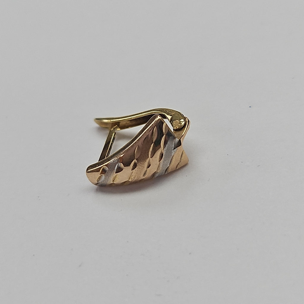 ARETES PAR ORO COMBINADO 10 K 1 GRMS (SEMINUEVO)