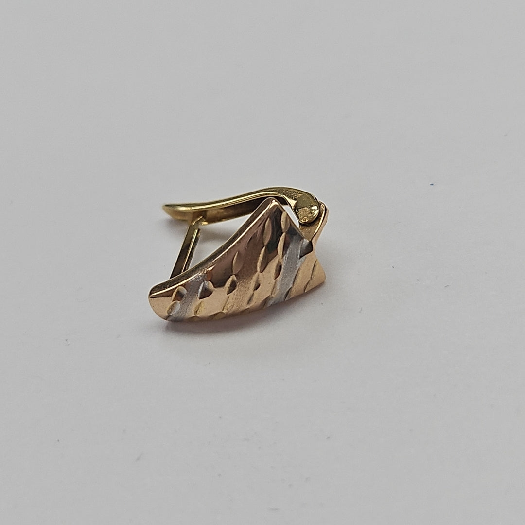 ARETES PAR ORO COMBINADO 10 K 1 GRMS (SEMINUEVO)