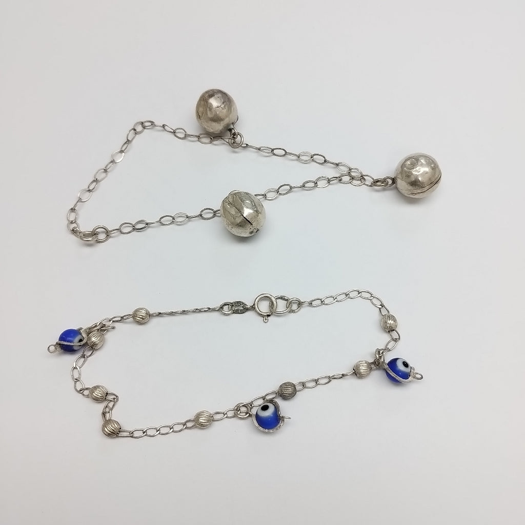 ARETES PAR, CADENA, DIJE, PULSERA PLATA 45.9 GRMS (SEMINUEVO)