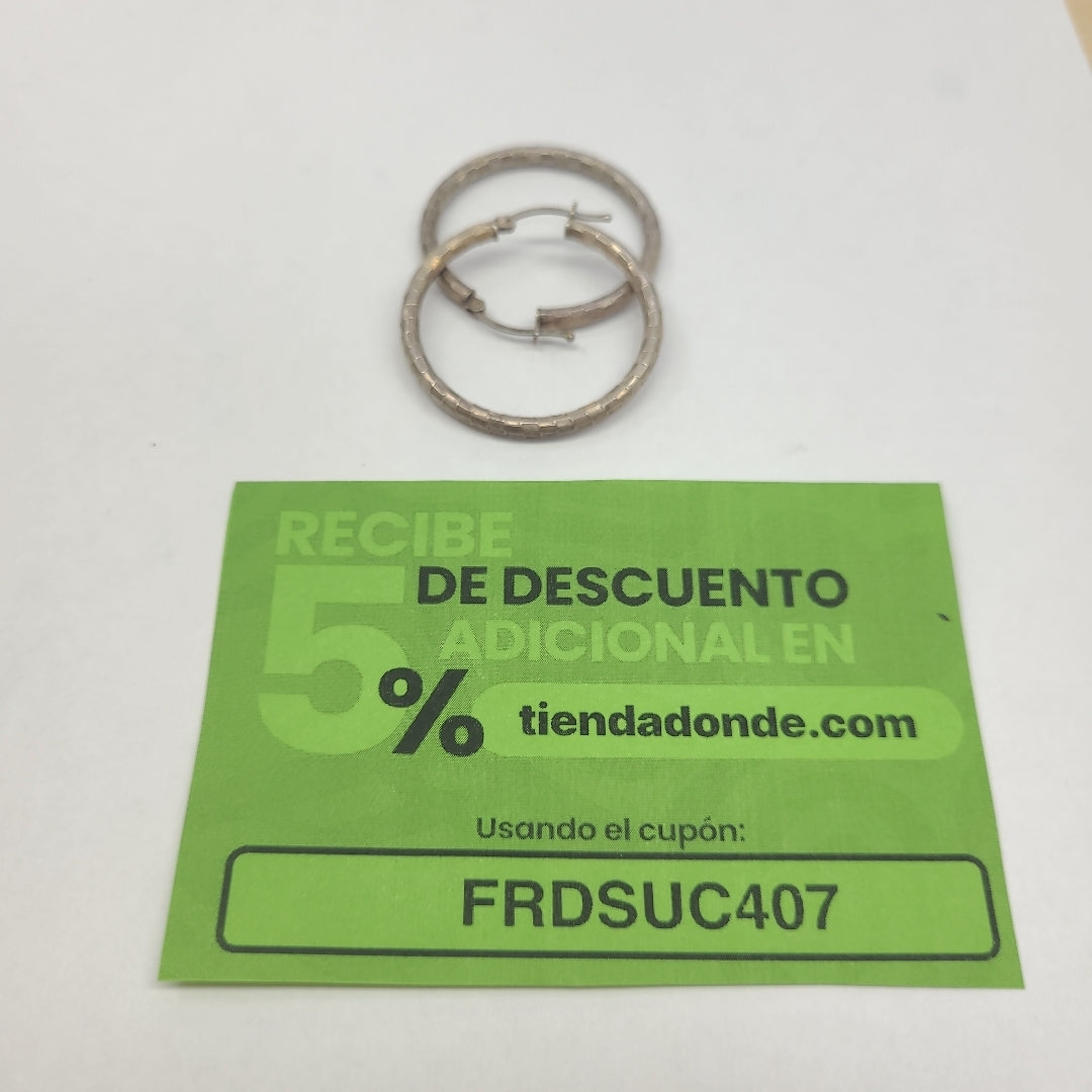 ARRACADAS PAR PLATA 4,30 GRMS (SEMINUEVO)
