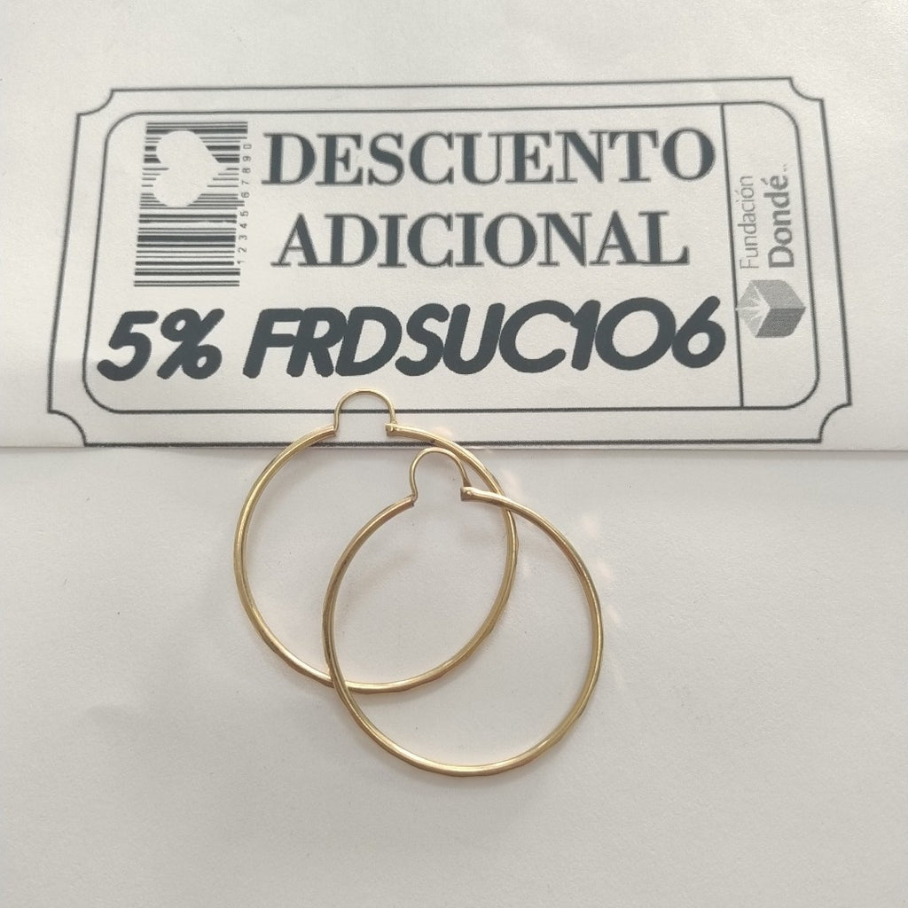 ARRACADAS PAR ORO 10 K 3.1 GRMS (SEMINUEVO)