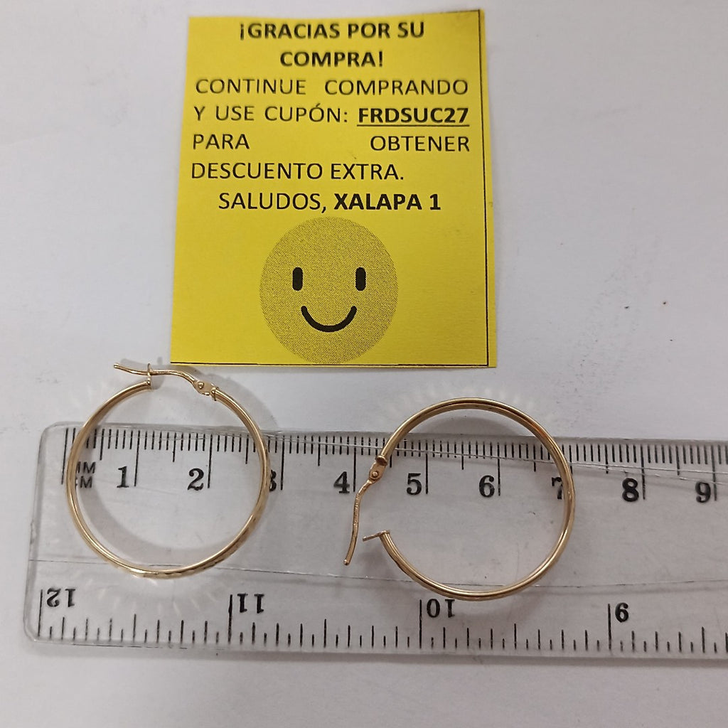 ARRACADAS PAR ORO 10 K 1,70 GRMS (SEMINUEVO)