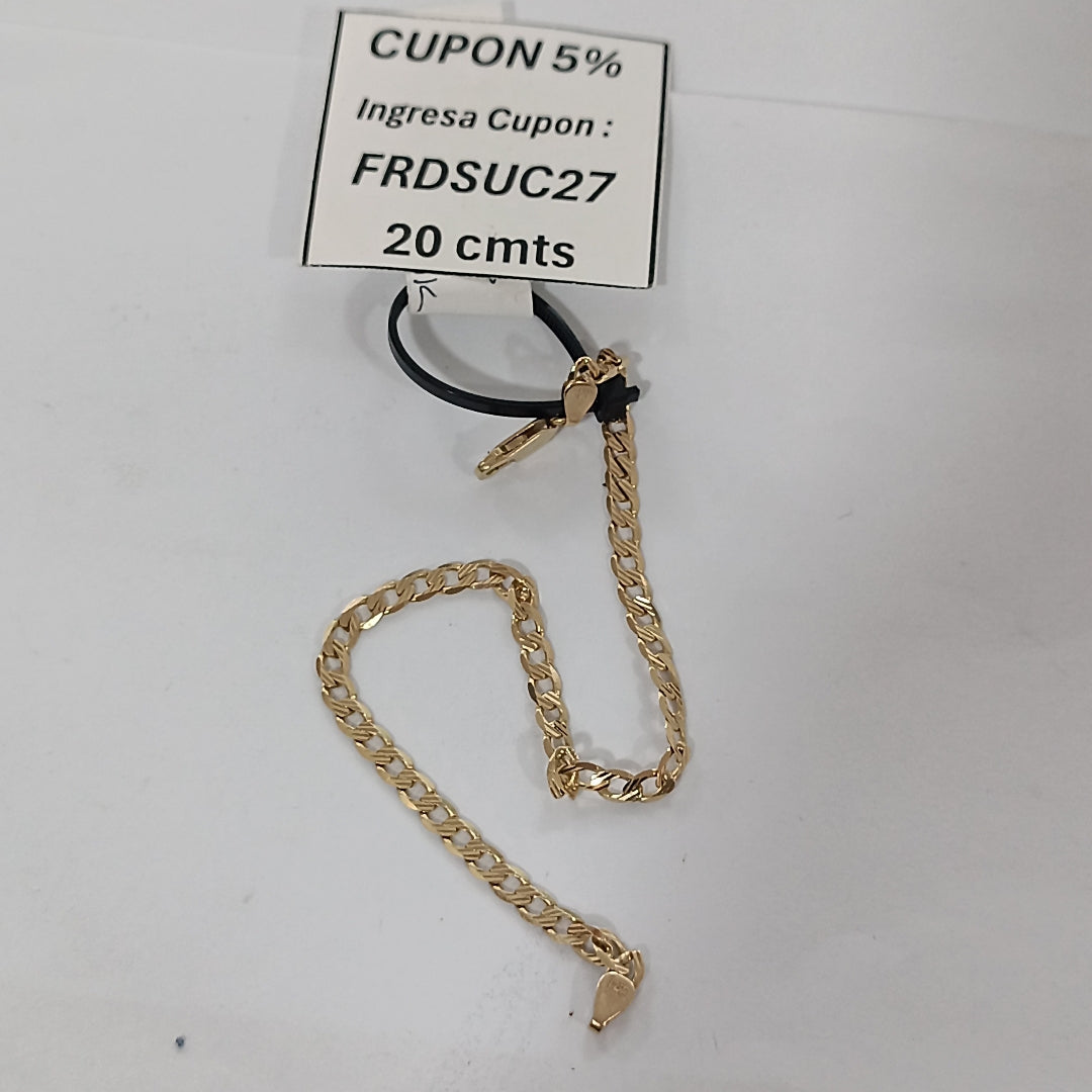 PULSERA ORO 14 K 4.3 GRMS (SEMINUEVO)