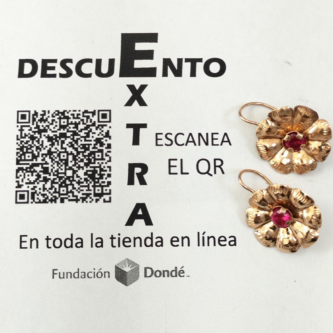 ARETES PAR ORO 10 K 3.3 GRMS (SEMINUEVO)