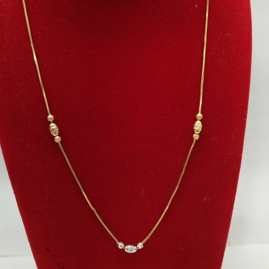 GARGANTILLA ORO, ORO COMBINADO 14 K 5.1 GRMS (SEMINUEVO)