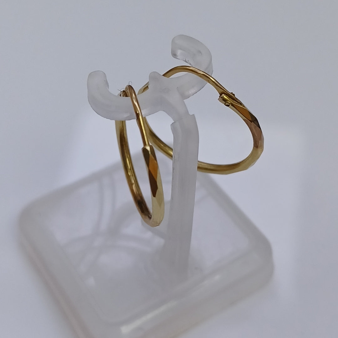 ARRACADAS PAR ORO 14 K 1,00 GRMS (SEMINUEVO)