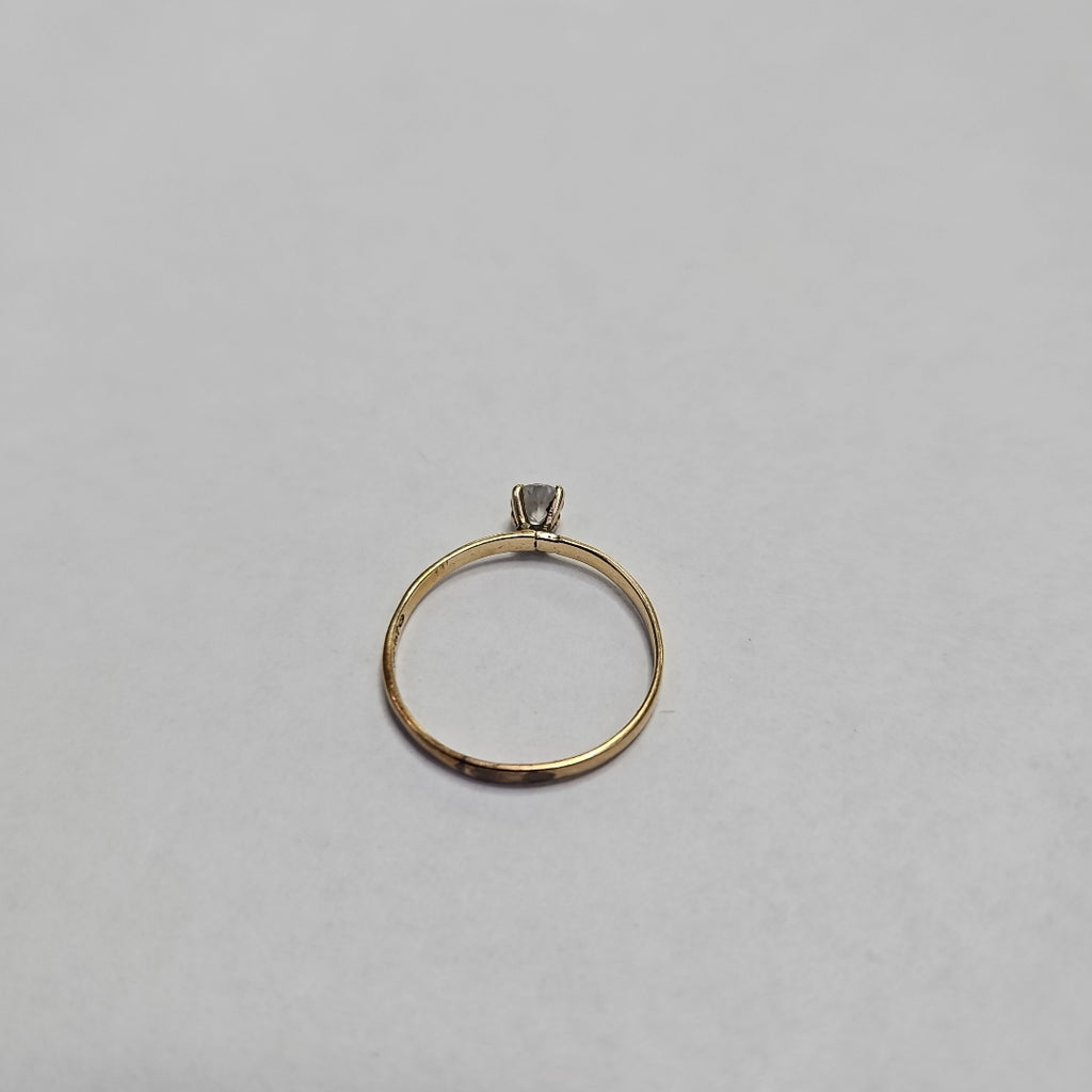 ANILLITO,SOLITARIO ORO 14 K 1,10 GRMS (SEMINUEVO)