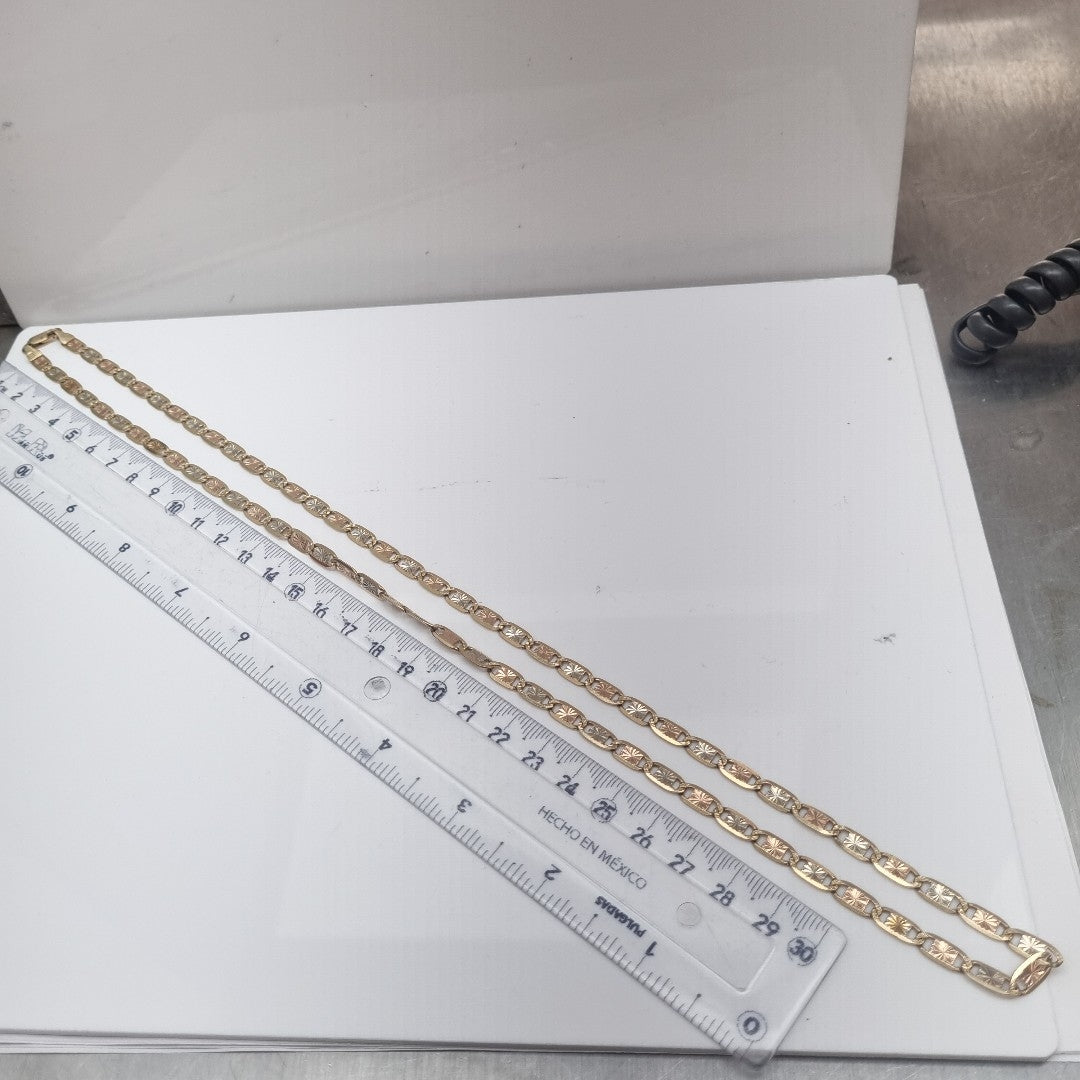 CADENA ORO, ORO COMBINADO 14 K 22.2 GRMS (SEMINUEVO)