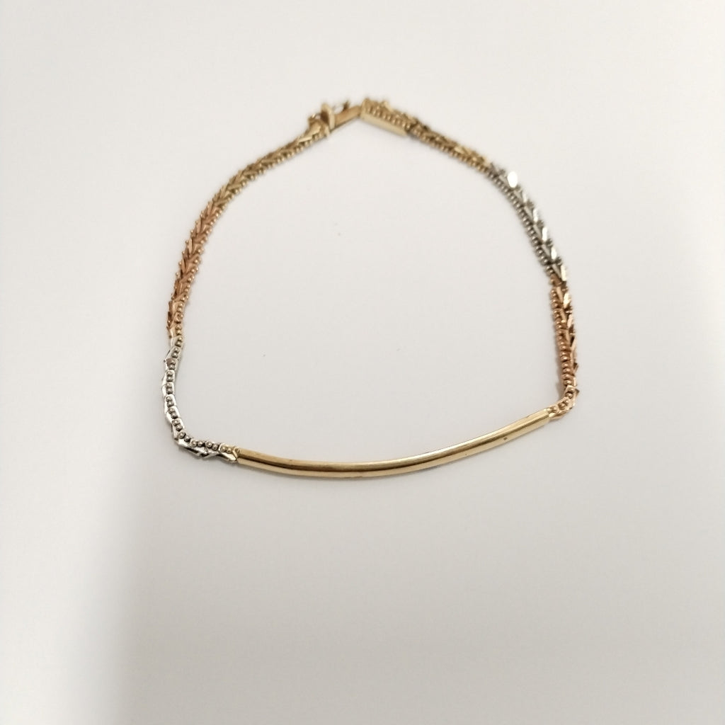 ESCLAVA ORO COMBINADO 14 K 6,70 GRMS (SEMINUEVO)