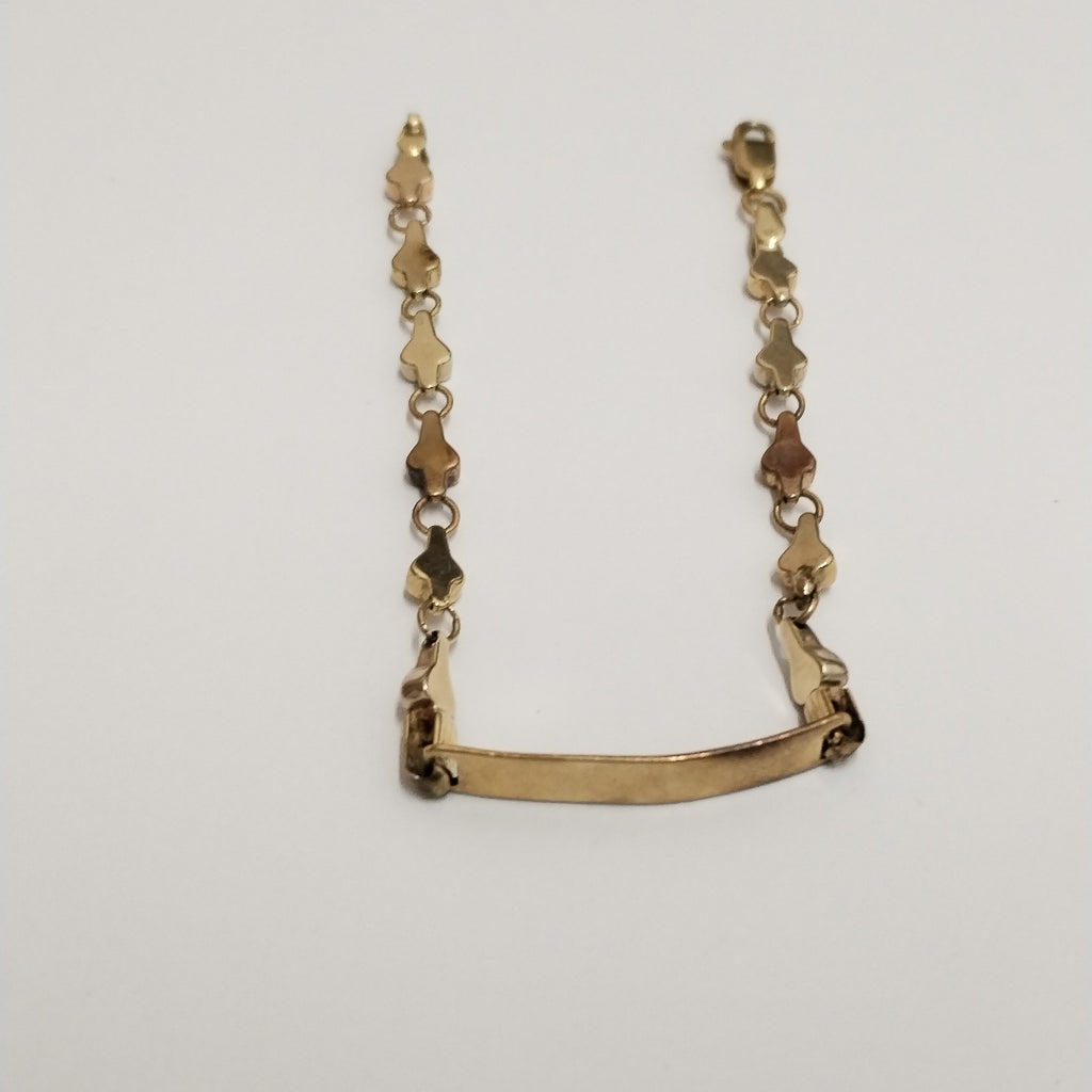 PULSERA ORO COMBINADO 14 K 3.5 GRMS (SEMINUEVO)