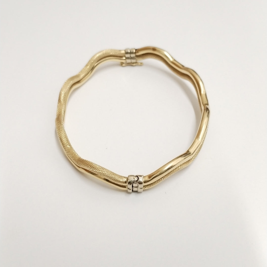 PULSERA RIGIDA ORO 14 K 9.1 GRMS (SEMINUEVO)