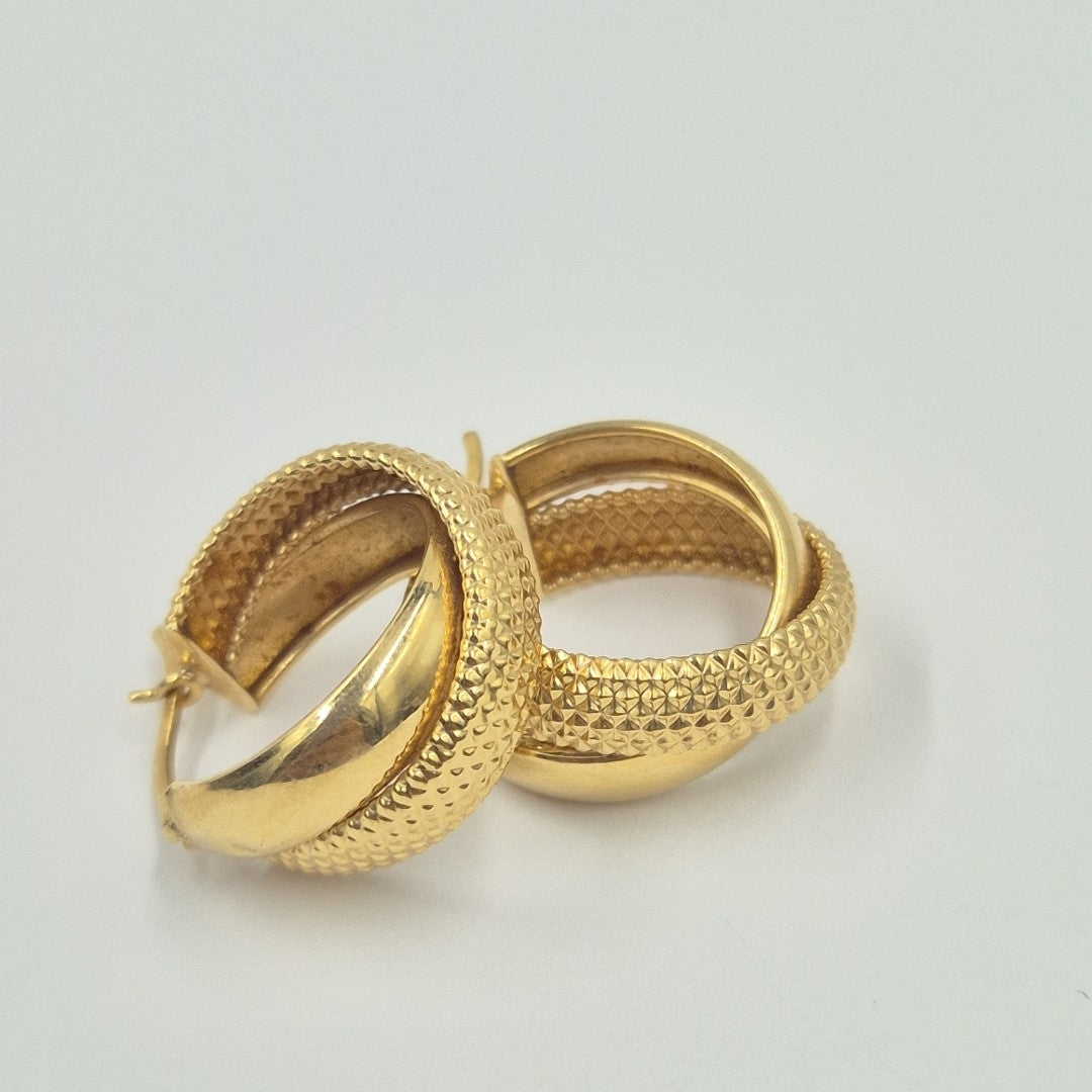 ARRACADAS PAR ORO 14 K 3,30 GRMS (SEMINUEVO)