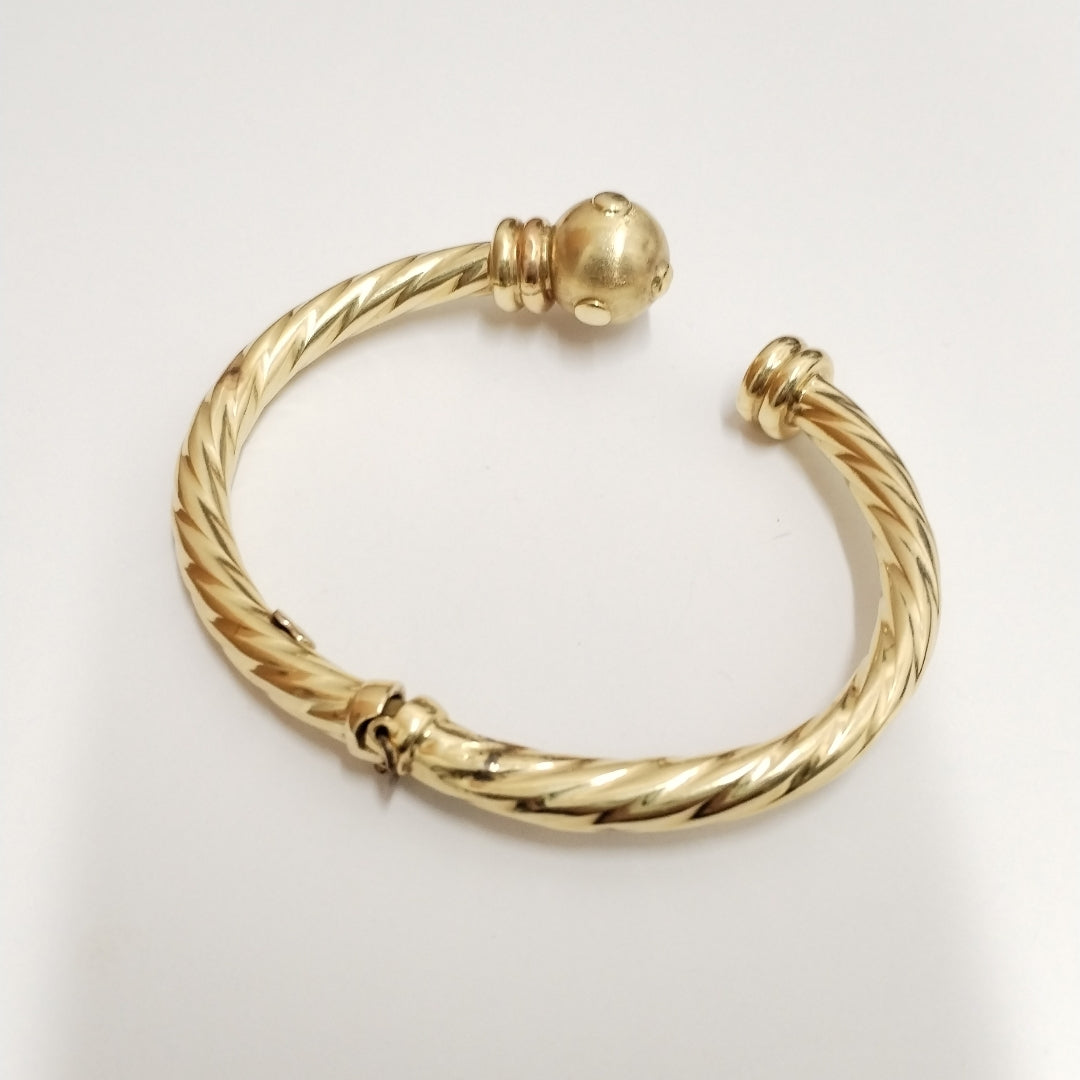 PULSERA RIGIDA ORO 14 K 13.6 GRMS (SEMINUEVO)
