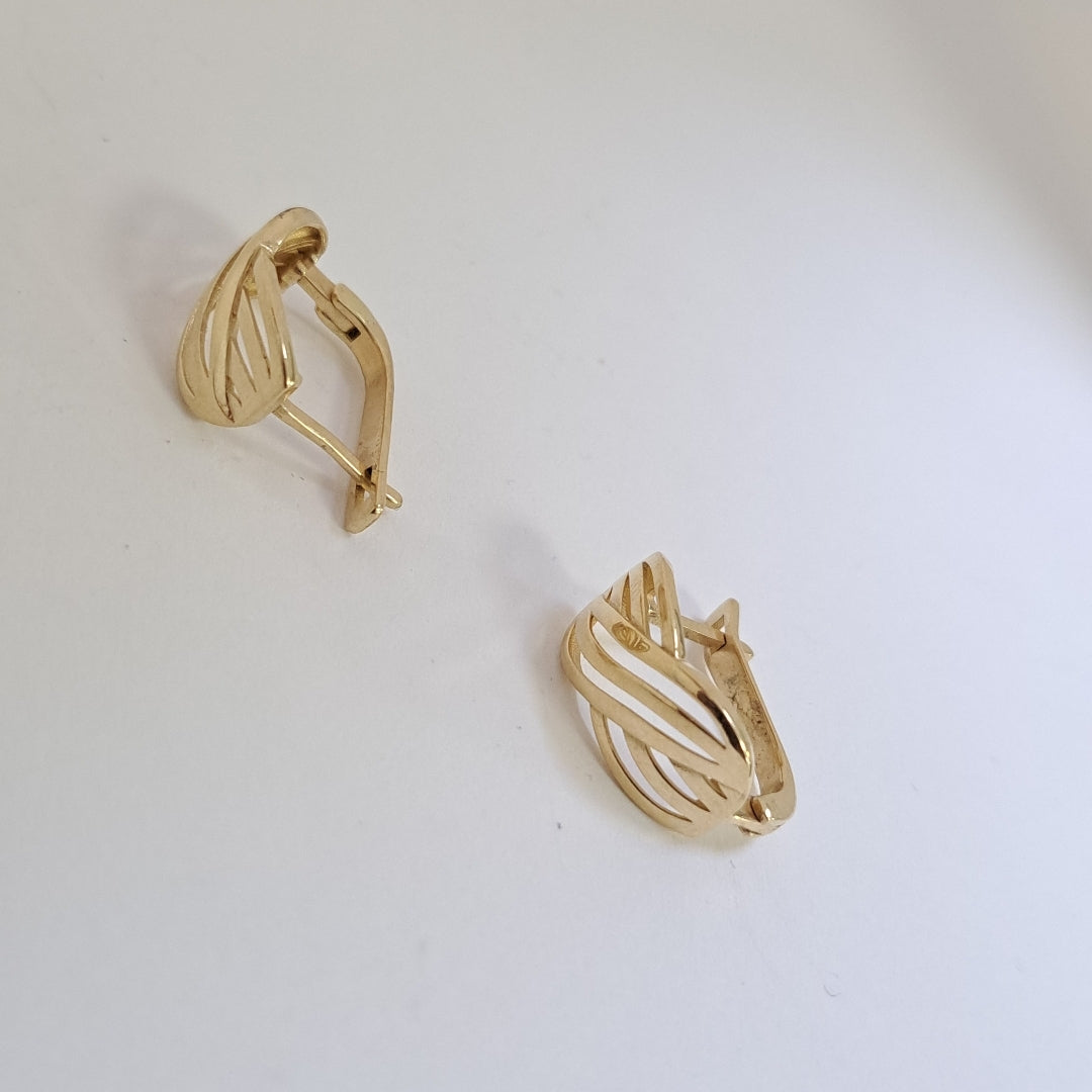ARRACADAS PAR ORO 14 K 3,70 GRMS (SEMINUEVO)