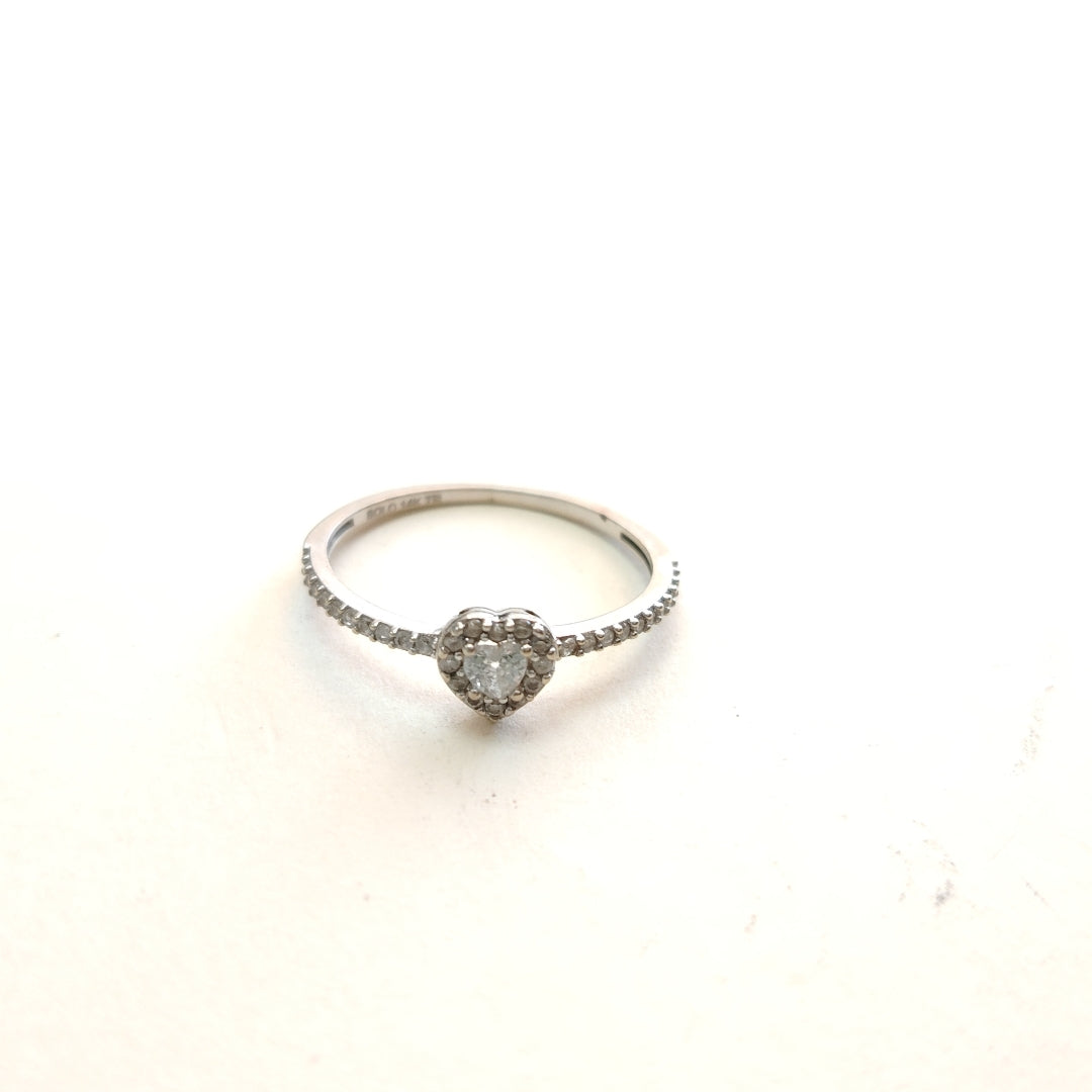 SOLITARIO ORO BLANCO 14 K 1.1 GRMS (SEMINUEVO)