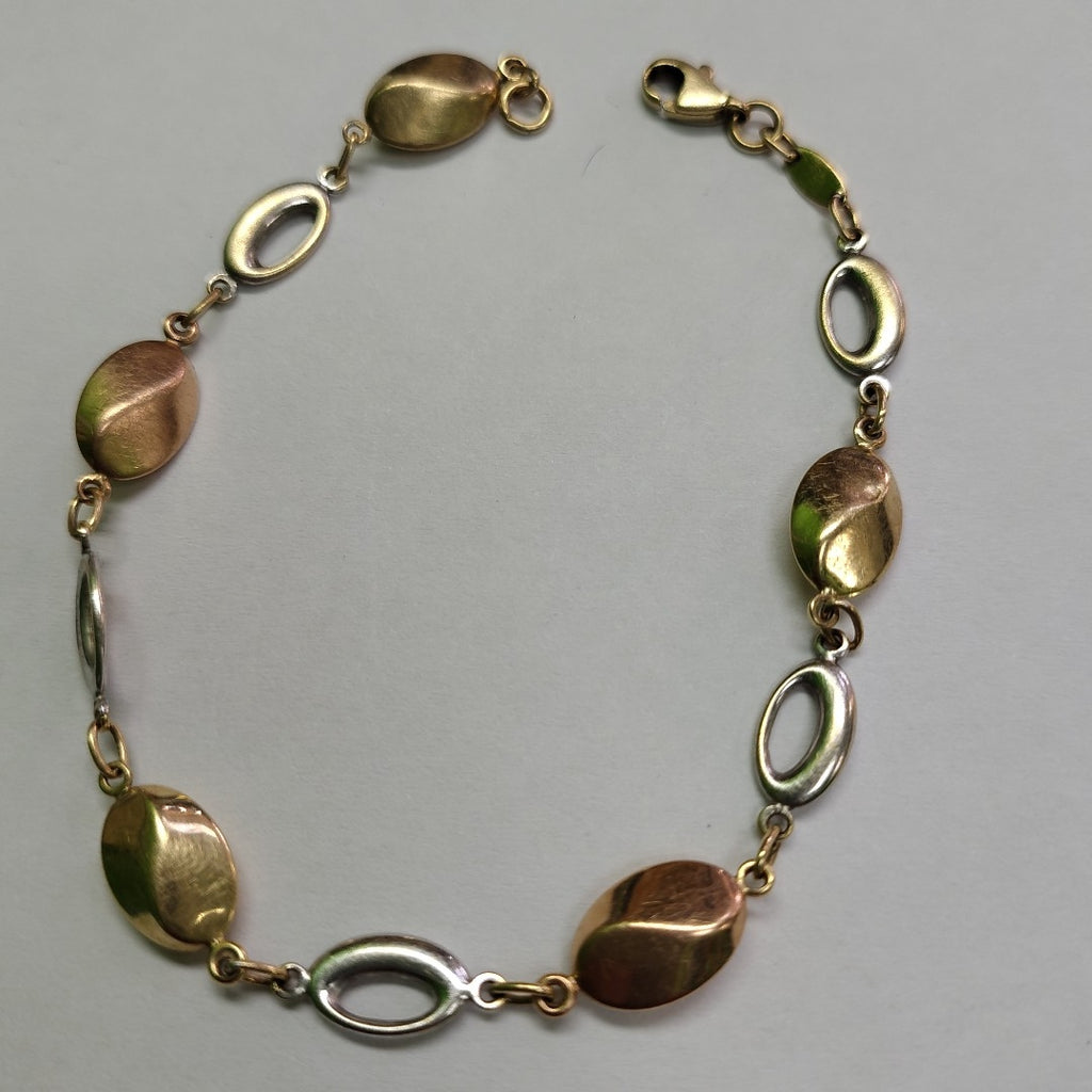 PULSERA ORO COMBINADO 14 K 4 GRMS (SEMINUEVO)