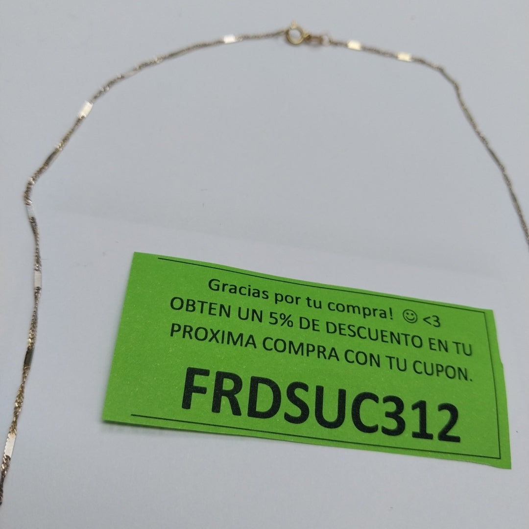 CADENA ORO 14 K 1.5 GRMS (SEMINUEVO)