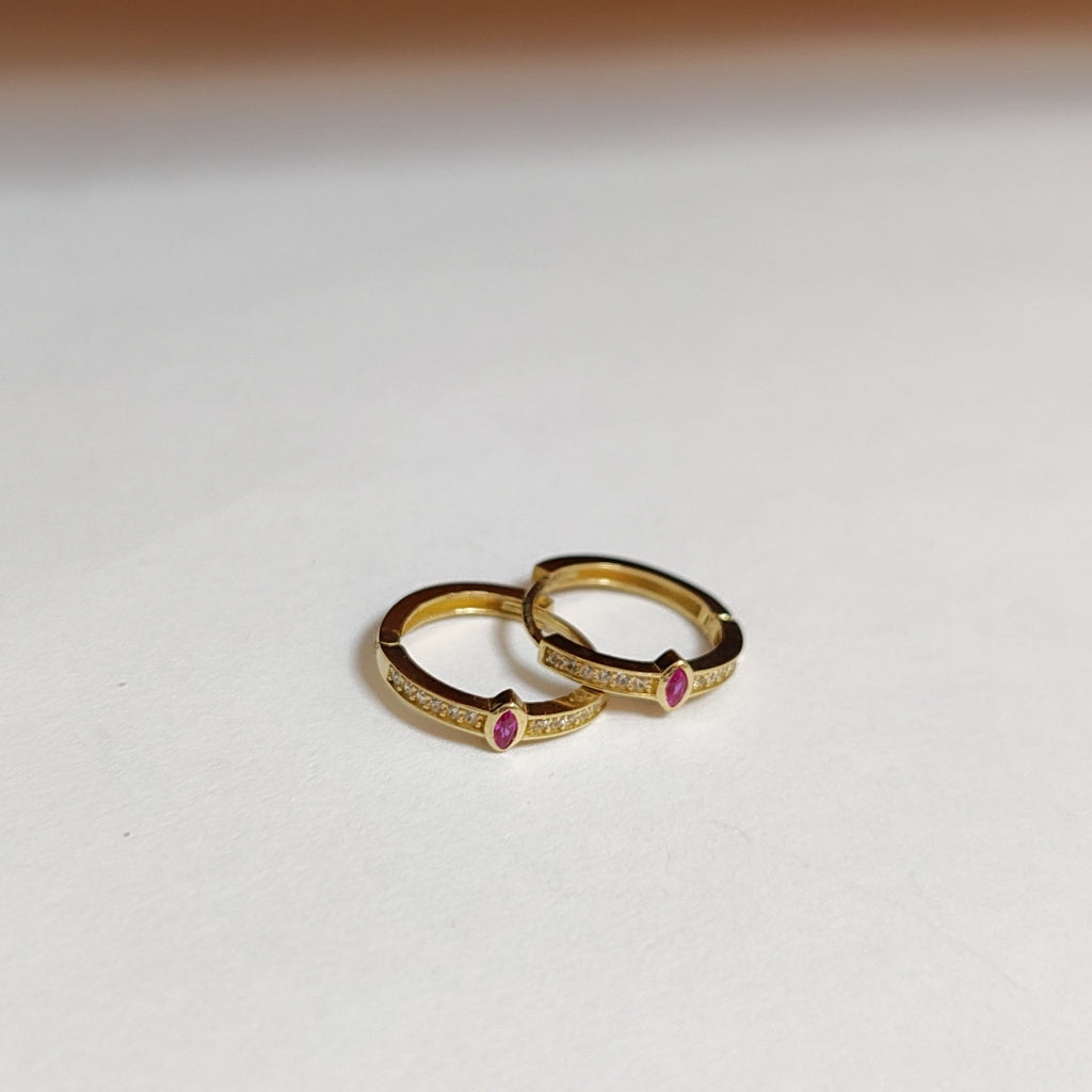 ARRACADAS PAR ORO 14 K 2.1 GRMS (SEMINUEVO)