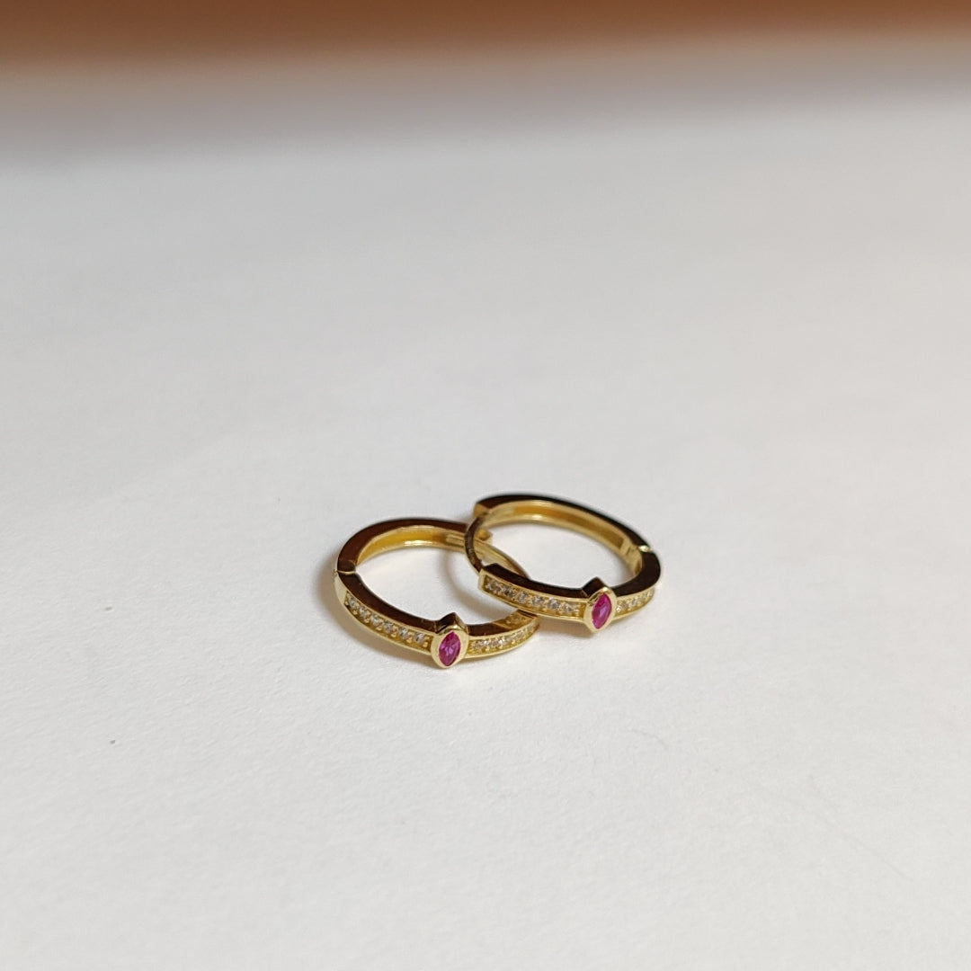 ARRACADAS PAR ORO 14 K 2.1 GRMS (SEMINUEVO)