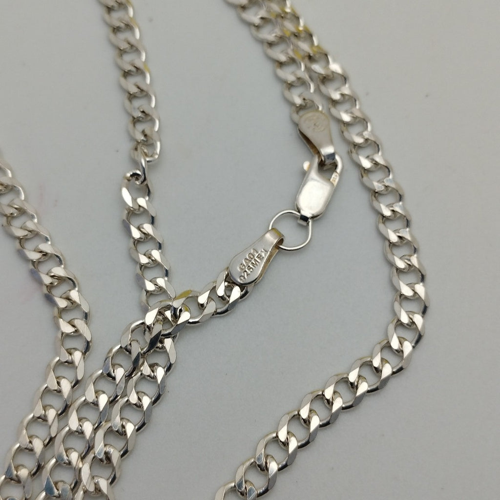 CADENA TEJIDO BARBADO PLATA .925 55 CM 12.9 GR (NUEVO)