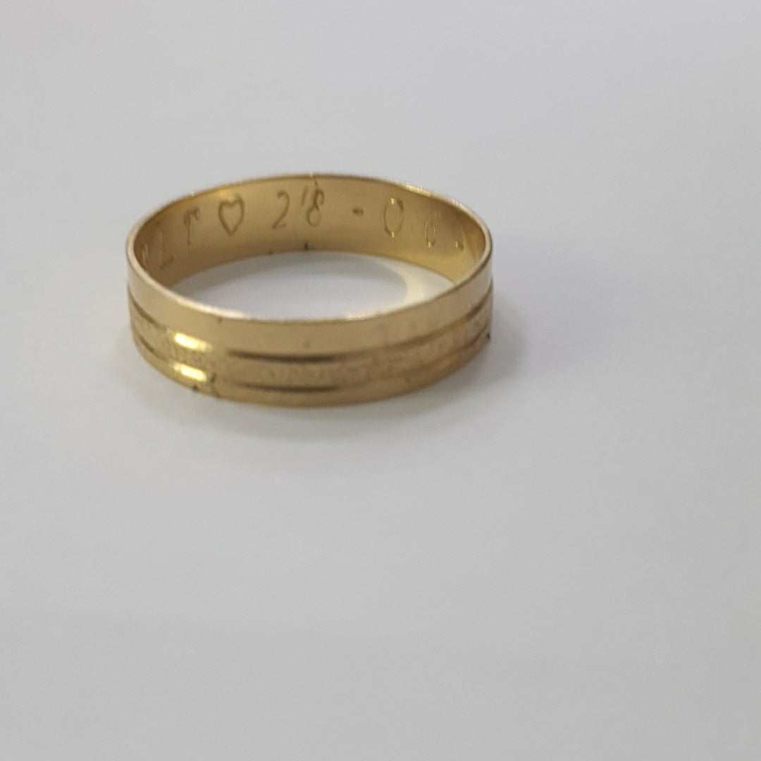 ARGOLLA ORO 14 K 1.8 GRMS (SEMINUEVO)