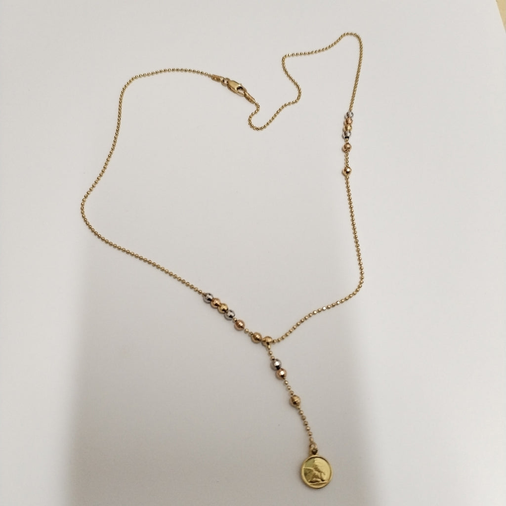 GARGANTILLA ORO, ORO COMBINADO 14 K 4.1 GRMS (SEMINUEVO)