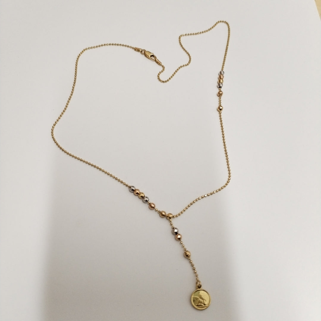 GARGANTILLA ORO, ORO COMBINADO 14 K 4.1 GRMS (SEMINUEVO)