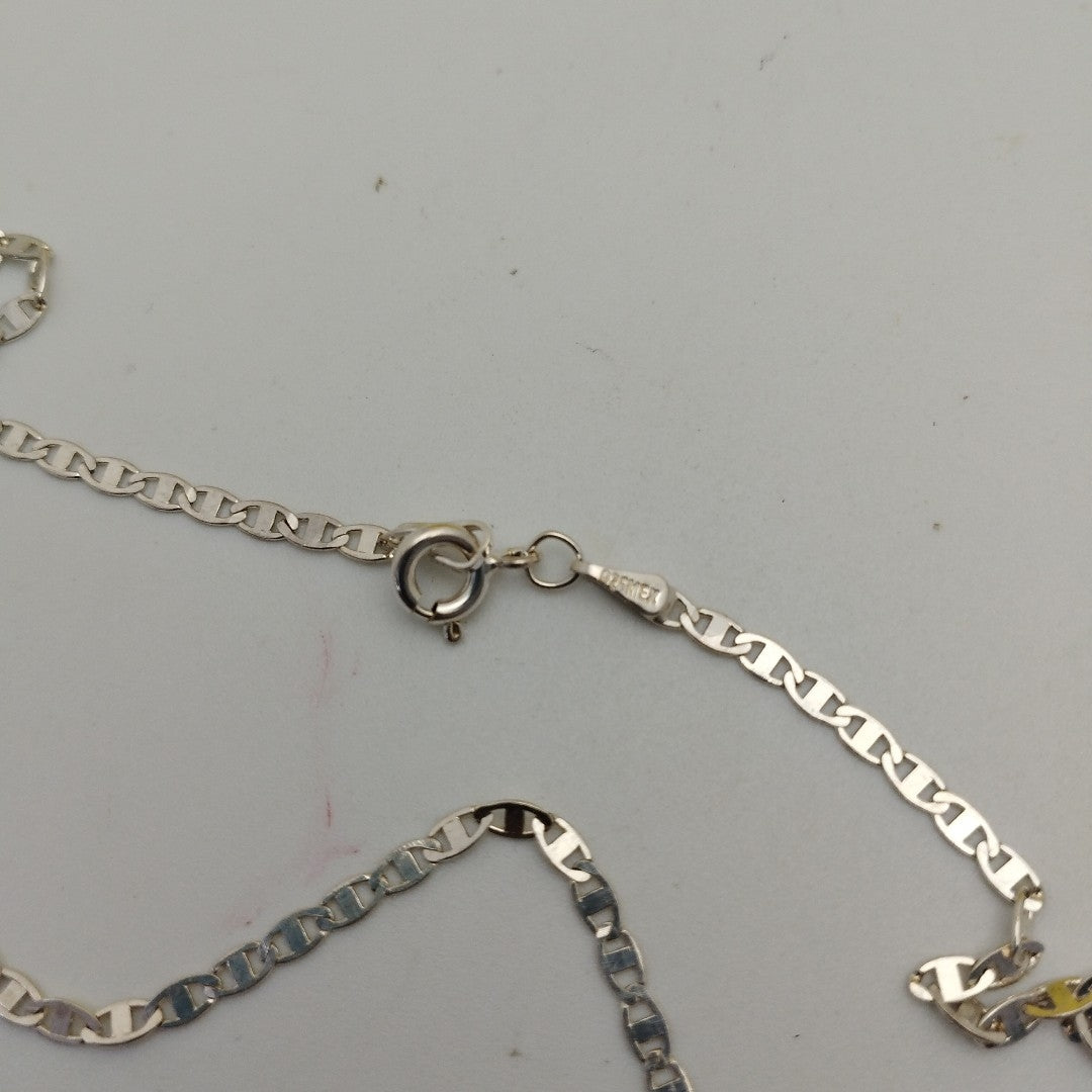 CADENA TEJIDO ESPEJO PLATA .925 60 CM 4.4 GR (NUEVO)
