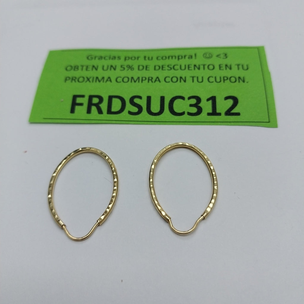 ARRACADAS PAR ORO 14 K 1 GRMS (SEMINUEVO)