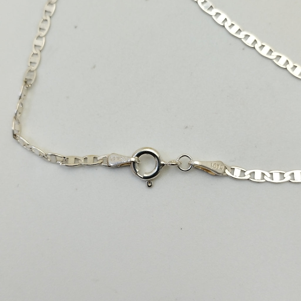 CADENA TEJIDO ESPEJO PLATA .925 55 CM 3.9 GR (NUEVO)