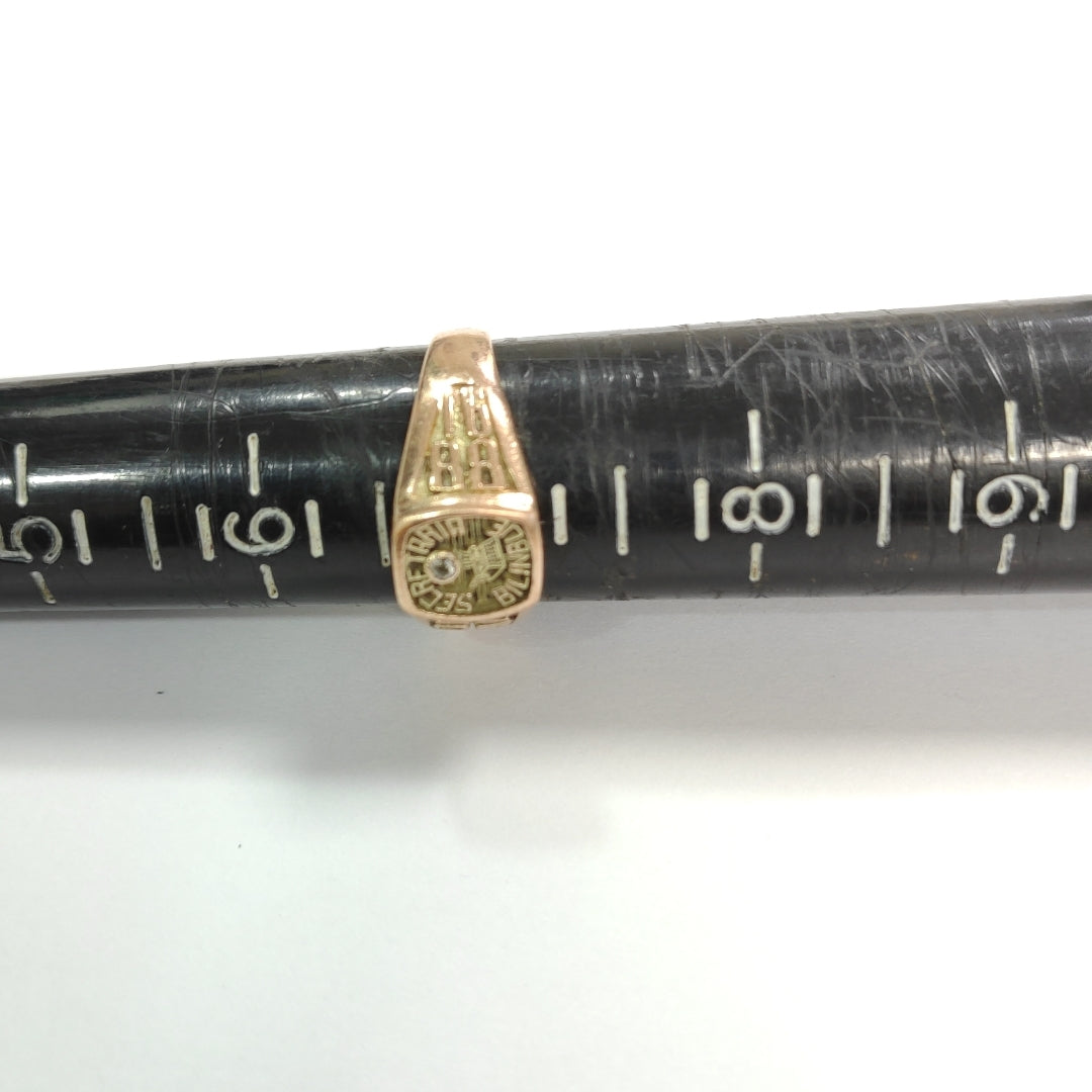 ANILLO DE GRADUACIÓN ORO 8 K 4.6 GRMS (SEMINUEVO)
