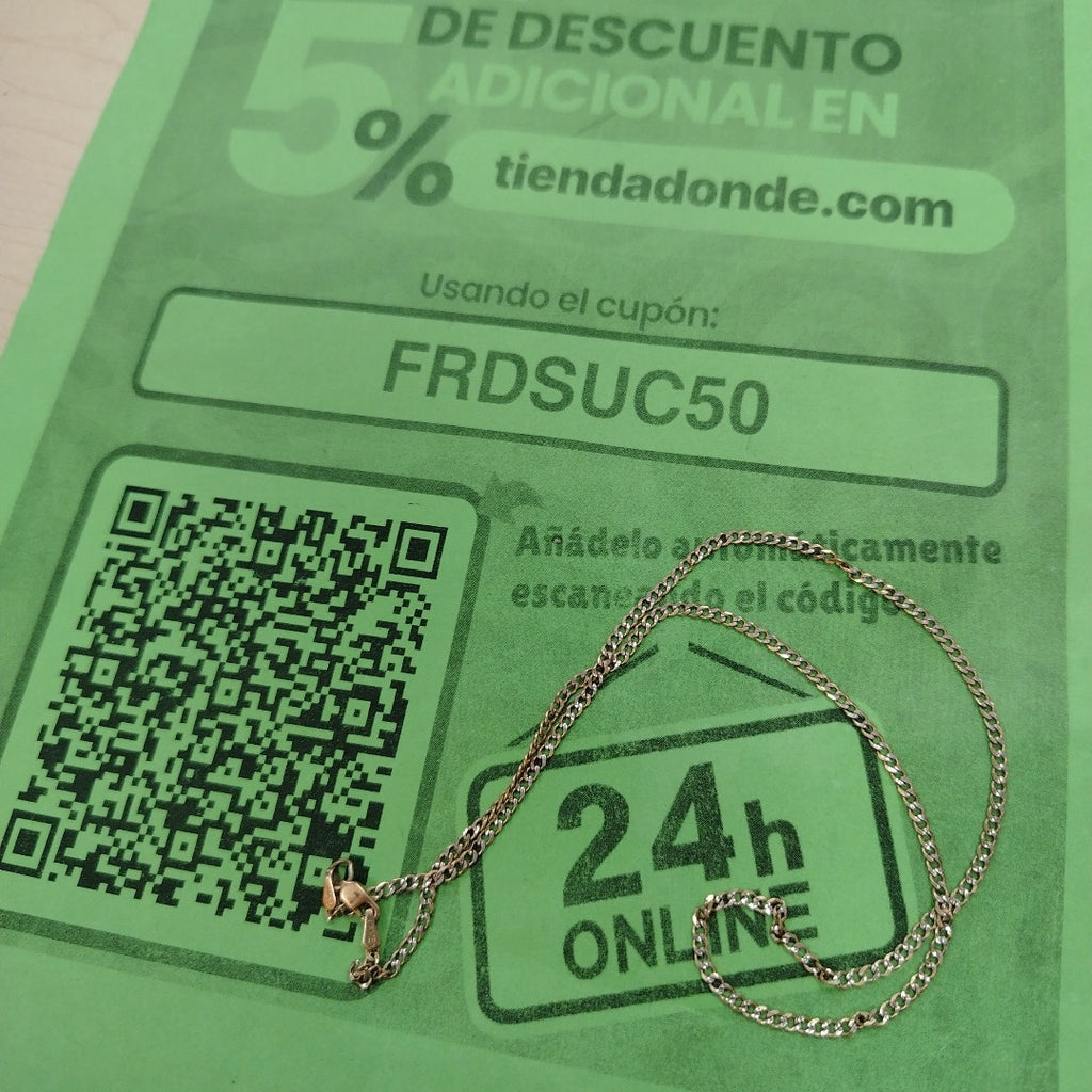 CADENA ORO, RODIADO 10 K 4.7 GRMS (SEMINUEVO)
