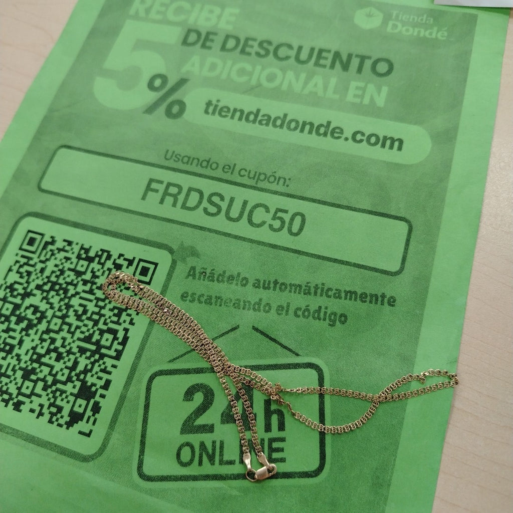 CADENA ORO 10 K 3,60 GRMS (SEMINUEVO)