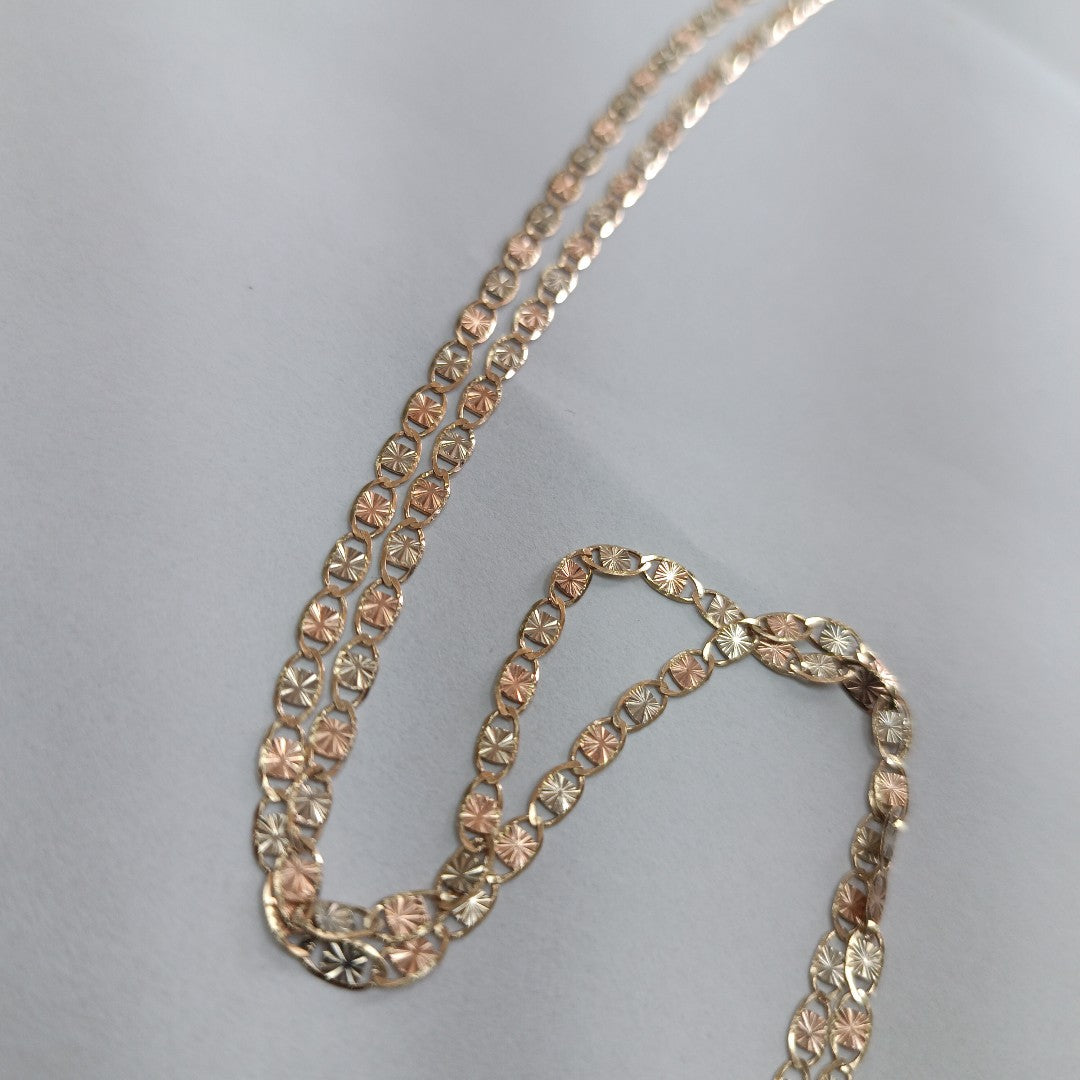 CADENA ORO, ORO COMBINADO 8 K 4.5 GRMS (SEMINUEVO)