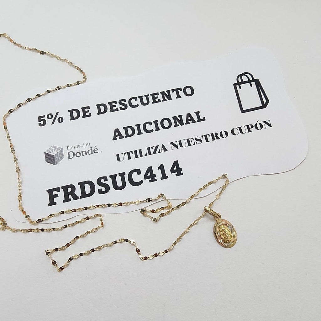 CADENA, DIJE ORO 10 K 1.3 GRMS (SEMINUEVO)
