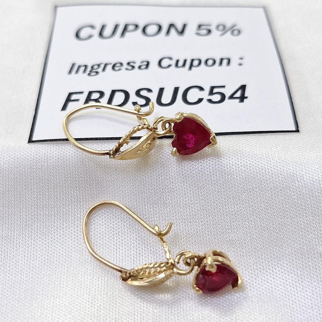 ARETES PAR ORO 14 K 2,00 GRMS (SEMINUEVO)