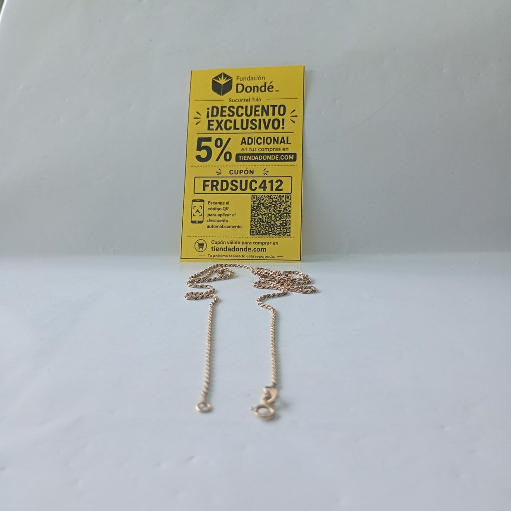 CADENA ORO 14 K 3,40 GRMS (SEMINUEVO)